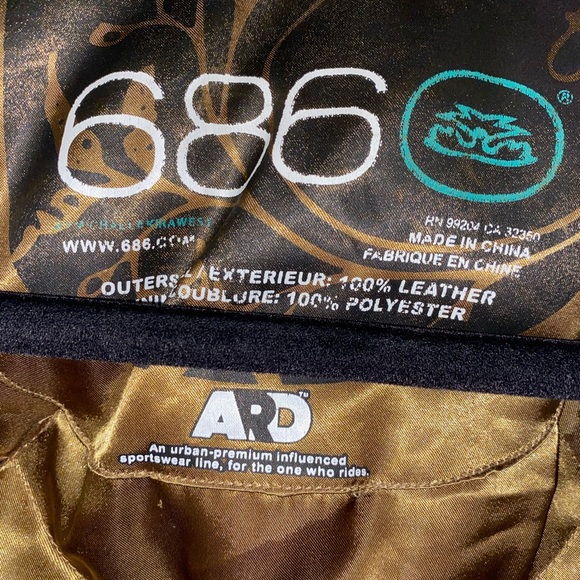 COPY - Winter jacket made of real leather - Picture 3 of 9